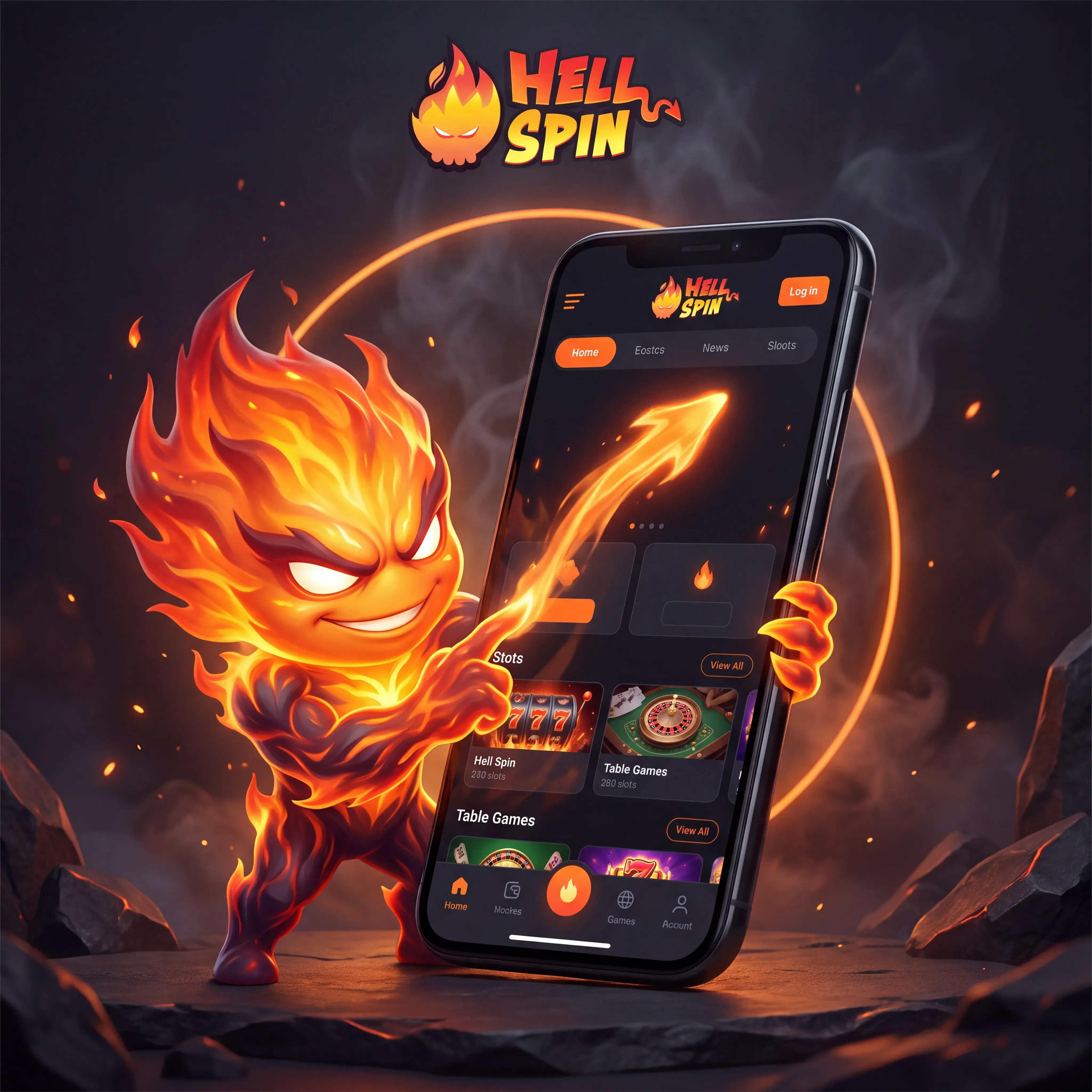 Hellspin mobile casino artwork