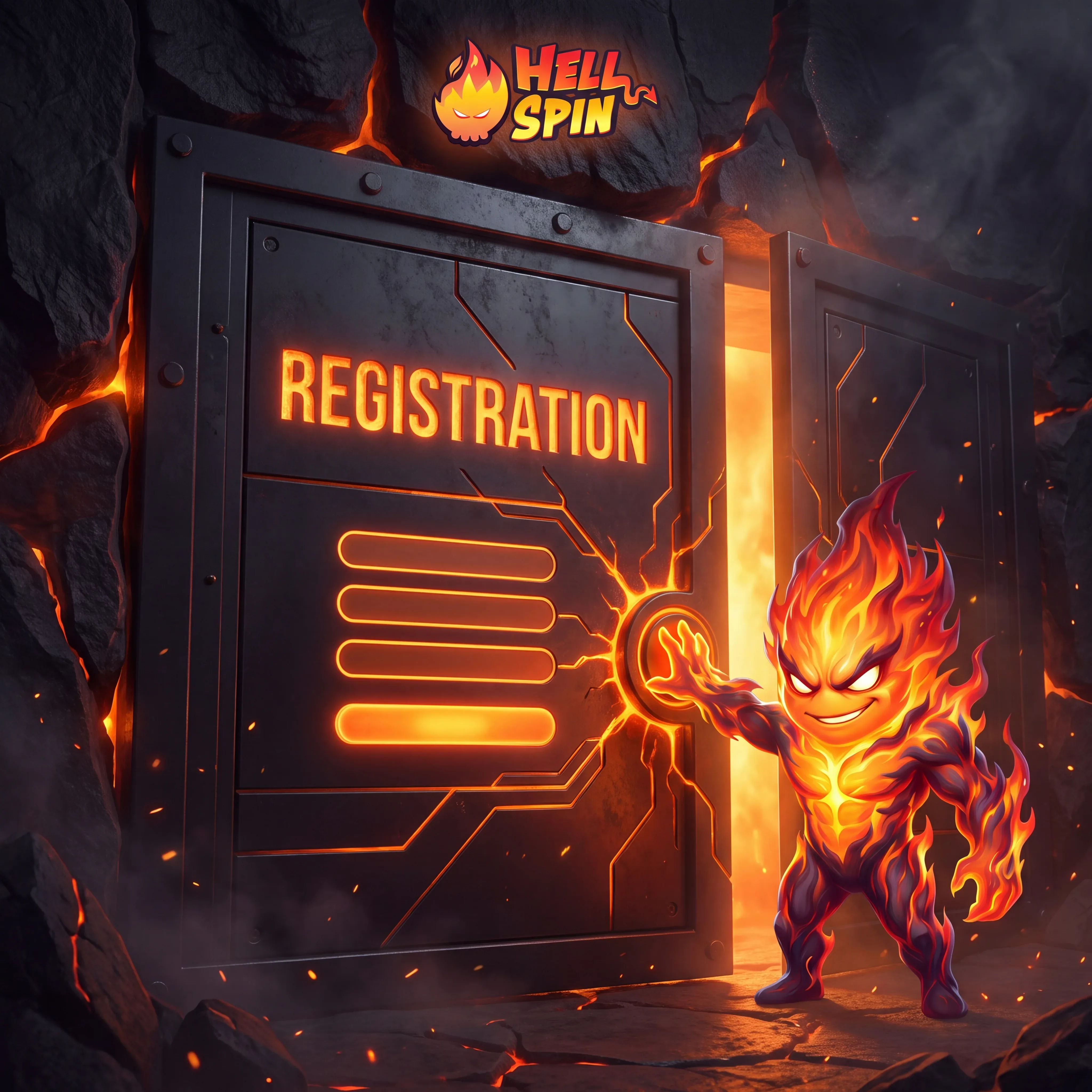 Hellspin account registration gateway artwork